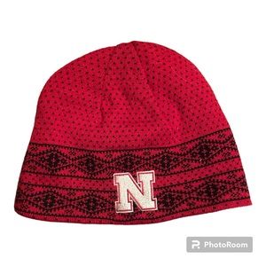 ADIDAS Nebraska REVERSIBLE WOMENS LACE KNIT Hat